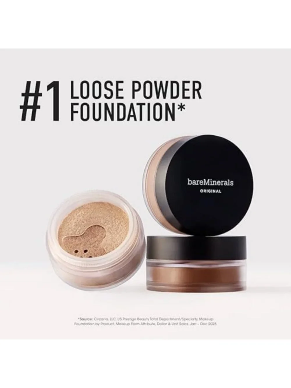 Original Loose Powder Foundation - Lightweight, Buildable Coverage, 0.28 oz